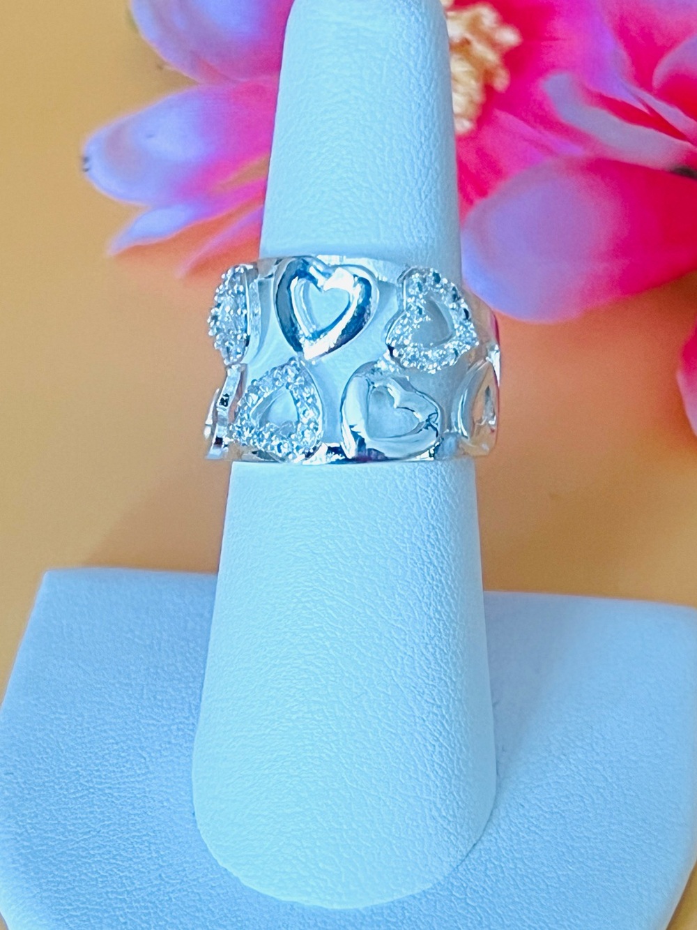 Silver Heart Ring stamped .925